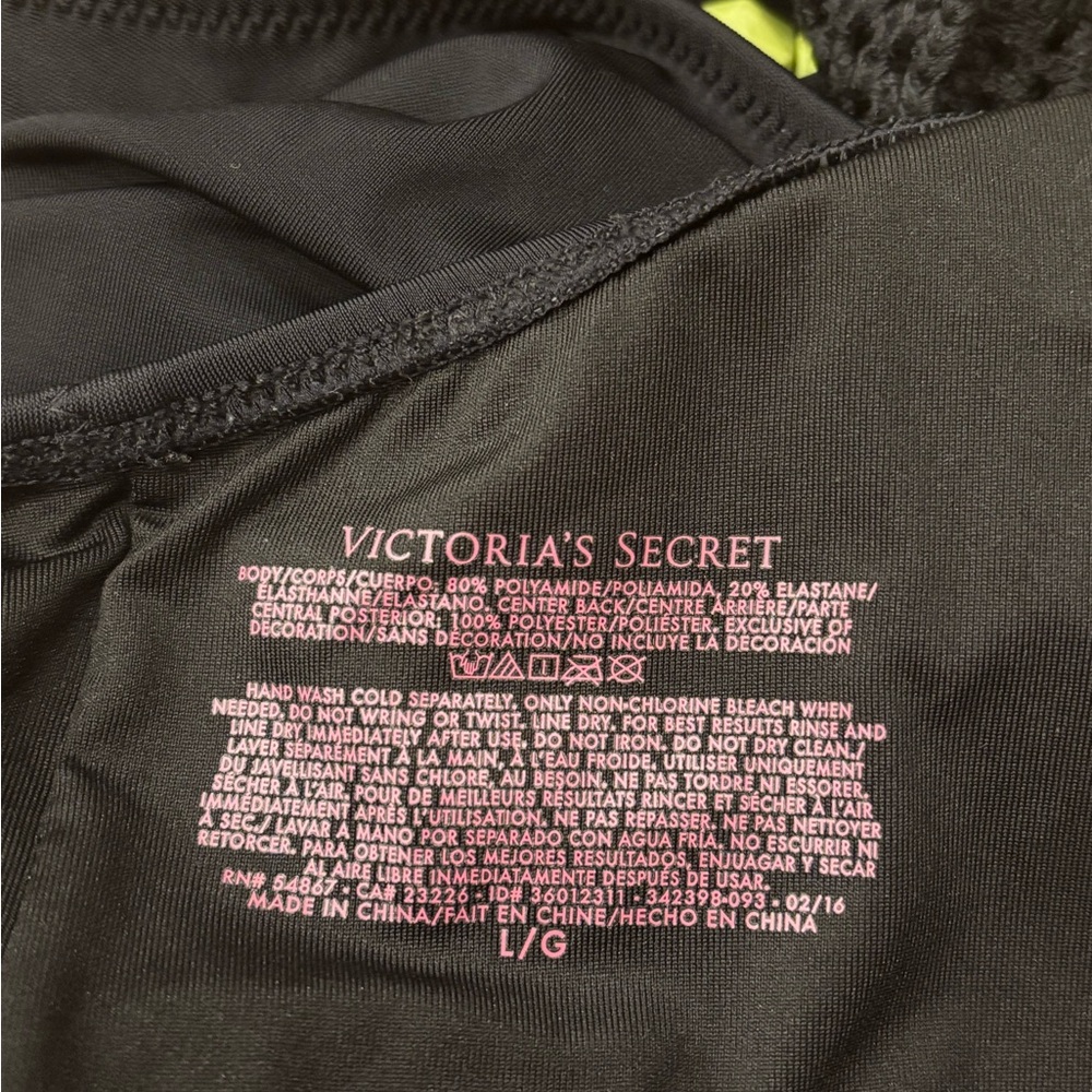 Victoria's Secret Black Cut Out One Piece Swimsuit - Picture 7 of 7